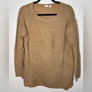 GAP Maternity wool blend neutral tan sweater